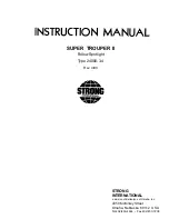 Strong International SUPER TROUPER II Instruction Manual preview