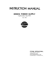 Strong International XENON FXPS Instruction Manual preview