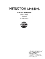 Strong International XENON GLADIATOR IV Instruction Manual preview