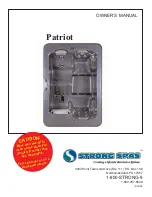 Strong Pools and Spas Patriot Spa Owner'S Manual preview