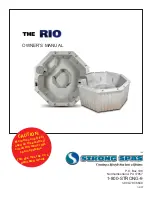 Предварительный просмотр 1 страницы Strong Pools and Spas RIO Owner'S Manual