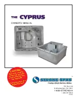 Предварительный просмотр 1 страницы Strong Pools and Spas The Cyprus Owner'S Manual