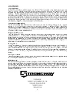 Предварительный просмотр 26 страницы Strongway 46271 Owner'S Manual