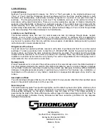 Предварительный просмотр 25 страницы Strongway 47036 Owner'S Manual