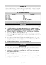 Preview for 4 page of Strongway 49174 Owner'S Manual