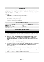 Preview for 4 page of Strongway 52411 Owner'S Manual