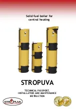 Stropuva BIO S10 U Technical Passport, Installation And Maintenance Instruction preview