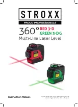 Предварительный просмотр 1 страницы Stroxx 360 GREEN 3-DG Instruction Manual