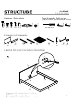 Preview for 1 page of STRUCTUBE CLARENCE Assembly Instructions