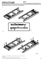 Предварительный просмотр 2 страницы STRUCTUBE EDEN GLASS CABINET Manual