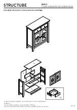 Предварительный просмотр 10 страницы STRUCTUBE EDEN GLASS CABINET Manual