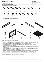 STRUCTUBE KAYDEN BED Assembly Instructions Manual предпросмотр