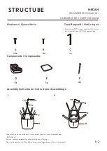 STRUCTUBE MEDAN COUNTER STOOL Assembly Instructions preview