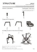 Предварительный просмотр 1 страницы STRUCTUBE MEDAN DINING ARMCHAIR Assembly Instructions