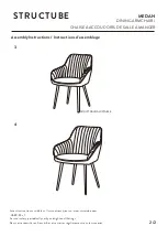 Предварительный просмотр 2 страницы STRUCTUBE MEDAN DINING ARMCHAIR Assembly Instructions