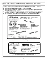 Предварительный просмотр 11 страницы Structural Concepts Addenda 20-53882 Installation And Operating Manual