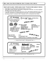 Preview for 13 page of Structural Concepts B2432H Installation And Operating Manual