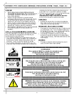 Preview for 4 page of Structural Concepts grocerant FB9S-6HO.7355 Installation & Operating Manual