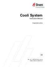 Preview for 1 page of Struers Cooli System 1 Instruction Manual