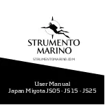 STRUMENTO MARINO Japan Miyota JS05 User Manual preview