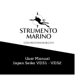 STRUMENTO MARINO Japan Seiko VD31 User Manual preview