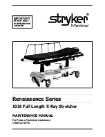 Stryker Medical 1026 Maintenance Manual предпросмотр