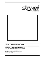 Preview for 1 page of Stryker Medical 2010 Operation Manual