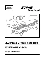 Stryker Medical 2025 Maintenance Manual preview