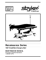 Предварительный просмотр 1 страницы Stryker Medical Renaissance 1067 Maintenance Manual