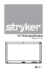 Preview for 1 page of Stryker 0240-031-050 Manual