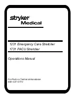 Preview for 1 page of Stryker 1231 Operation Manual