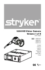 Preview for 1 page of Stryker 1288010000 User Manual