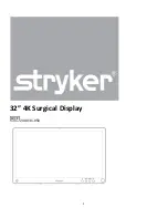 Предварительный просмотр 1 страницы Stryker 240-031-050 Manual