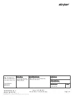 Preview for 1 page of Stryker 4103-133-000 Instructions For Use Manual