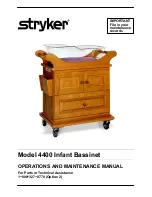 Stryker 4400 Infant Bassinet Operation And Maintenance Manual предпросмотр