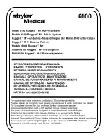 Preview for 1 page of Stryker 6100 Rugged M1 Operation & Maintenance Manual