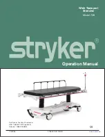 Preview for 1 page of Stryker 738 Operation Manual