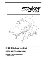 Preview for 1 page of Stryker Adel 2100 Childbearing Bed Operation Manual