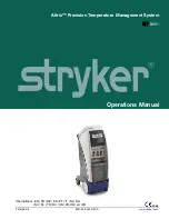 Preview for 1 page of Stryker Altrix 8001 Operation Manual