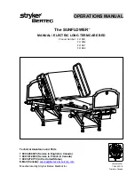 Preview for 1 page of Stryker BERTEC SUNFLOWER FL18E1 Operation Manual