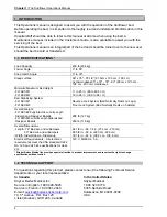 Preview for 4 page of Stryker BERTEC SUNFLOWER FL18E1 Operation Manual