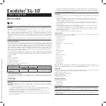 Preview for 4 page of Stryker Excelsior SL-10 PRE-SHARED Directions For Use Manual