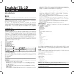 Preview for 8 page of Stryker Excelsior SL-10 PRE-SHARED Directions For Use Manual