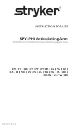 Preview for 1 page of Stryker HH1001 Main Arm Instructions For Use Manual