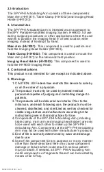 Preview for 6 page of Stryker HH1001 Main Arm Instructions For Use Manual