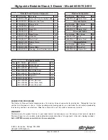 Preview for 2 page of Stryker Highpointe 4400-703-000 Quick Start Manual