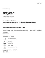 Preview for 1 page of Stryker Masimo LNCS Instructions For Use Manual