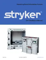 Stryker Operating Room Information System Preinstallation Manual preview