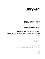 Preview for 1 page of Stryker PINPOINT PC9000 Operator'S Manual