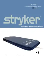 Preview for 1 page of Stryker Pioneer 0850 Operation & Maintenance Manual